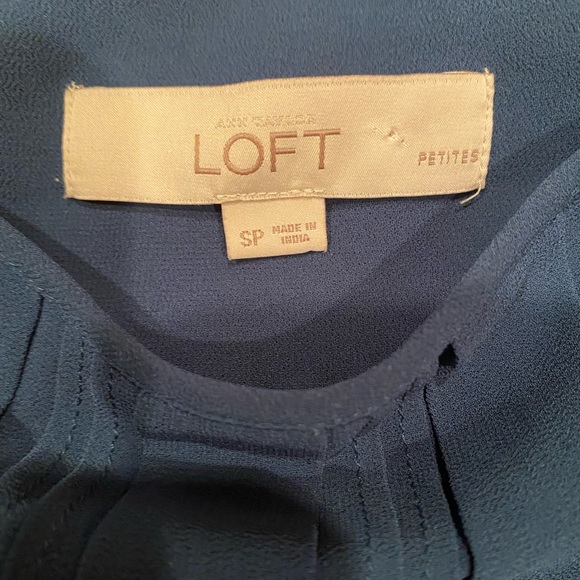 Ann Taylor LOFT. Petite Small. Jewel-tone turquoise. - Picture 4 of 4